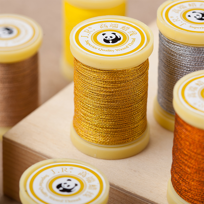 Corda metálica encerada para artesanato